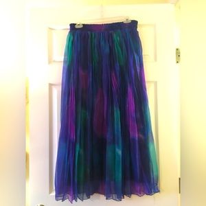 CONTEMPO CASUALS 90s vintage maxi skirt never worn SMALL